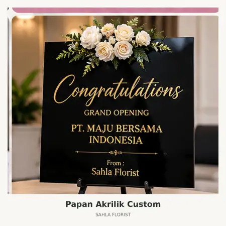 Papan Bunga Akrilik Babakan Ciparay
